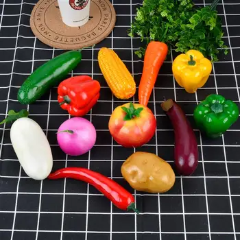 12шт Изкуствена Пяна Чили Зеленчуци Изкуствени PE Плодове Фалшив Модел Вечерни Кухненски Витрини, Реквизит За Снимки Украса