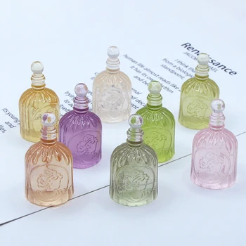 2 ЕЛЕМЕНТА Куклена къща напитка моделиране прозрачен флакон парфюм Снимане на сцена подпори