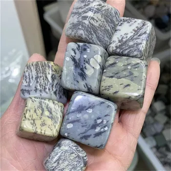 20-30 мм на Кристали и Лечебни Камъни Кубчета Натурален Цветен Дървесен Ахат Поваленный Камък За Продажба