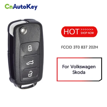 CN001063 на Вторичния Пазар За Volkswagen Skoda 3 Бутони на Дистанционното Управление на Ключа 433 Mhz 48 Чип FCCID 3T0 837 202H