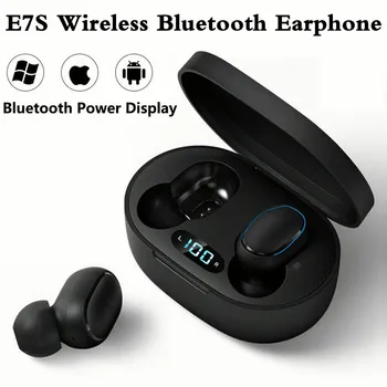 E7S Безжични Слушалки TWS Bluetooth Слушалки Hi-Fi Без Загуба на Звук Слушалки Спортни Водоустойчиви Слушалки за Всички Смартфони