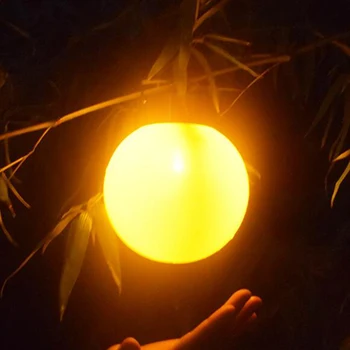 Led Слънчев сферична Лампа с Огън, слънчева светлина на открито за украса на градината, Интелигентен, лампа за контрол на освещени