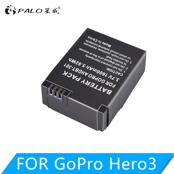 PALO 3,7 1600 ма GoPro AHDBT-201/301 Батерия за фотоапарат AHDBT-301 AHDBT301 AHDBT-201 За GoPro HERO3 gopro3 3 + резервни части, търговия на едро