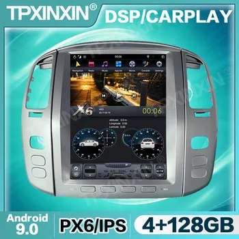 Tesla IPS Сензорен Екран За Lexus LX470 LC100 2002-2007 Android 9,0 Авто Радио Мултимедиен Видео DVD плейър GPS Навигация 2din