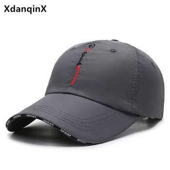 XdanqinX Лятна мъжки дишаща бейзболна шапка, ежедневни спортни шапки за мъже и жени, бейзболна шапка, регулируем размер, капачка за двойки, шапка