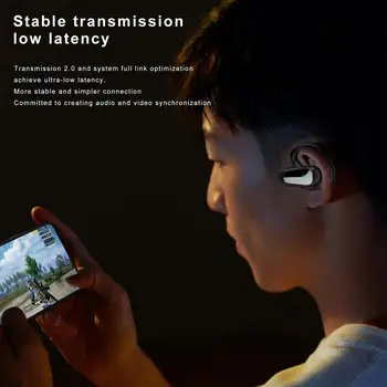 Безжични слушалки Т8 с Высокоточным Интелектуален шумопотискане, Led Дигитален дисплей, съвместим с Bluetooth, 5.2, Проводимостта на въздуха, Спорт
