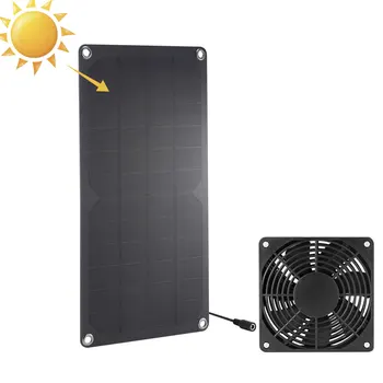 Вентилатор За слънчева Батерия всички сезони на Вентилатор За слънчева Батерия 10 W Мини-Фен На Слънчева Батерия, Идеален За Малки Курятников