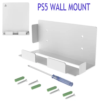 Конзола за монтиране На Конзола за Игри PS5 Рафтове За Съхранение Слот Дръжки Скоба Противоскользящий Притежателя Монтиране на стена За Playstation 5 Игрови Аксесоари