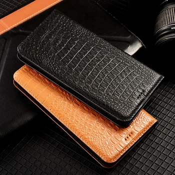 Магнитна Чанта От крокодилска кожа За XiaoMi Mi Civi Case Mi Note 2 3 10 Pro с Джоб LiteCard, флип-надолу Капак, Калъф За Телефон