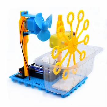 Малък Чук ПАРНА САМ Балон Блистер Робот Машина за Научен Експеримент Забавни Играчки за Деца, Студенти