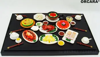 мини PVC фигурка китайската кухня моделиране умален модел на сцената