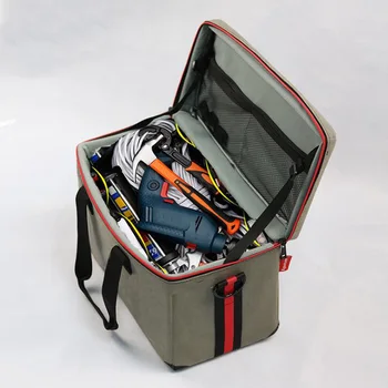Многофункционална Чанта за инструменти, чанти за Електрозахранване от плат Оксфорд 600D, Водоустойчива Чанта за съхранение на инструменти за ремонт на оборудване с множество Джобове, за Защита От Падане
