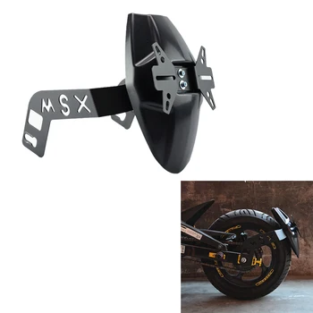На задното Крило на мотоциклет, калник на задно колело за колела, Защита от Пръски Група Регистрационен номер за HONDA GROM MSX125 M3 (Черен)