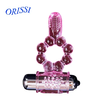 Секс-Играчки ORISSI за Многократна употреба Вибриращ Пръстен За Пенис С Забавяне на Еякулацията Пръстени За Член на Стимулатор на Клитора Секс Стоки Мъжки Мастурбатор