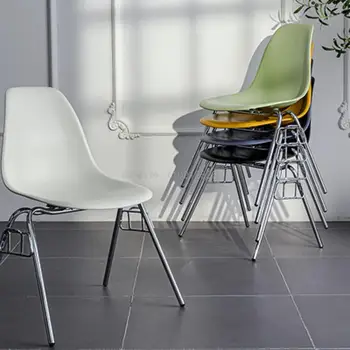 Стол с Облегалка Скандинавски Дизайн Креативен Домашен Кът за Стол С Облегалка Средновековен Стол за Хранене Ins Модерен Минималистичен Стол