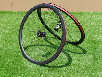 Ультралегкое колелото 38 мм, изцяло Въглеродна Пътна Велокроссовая Велосипедна Решаваща Дължината на Пара за дисковата Спирачка Чрез ос отпред 110*12 мм/Отзад 148*12